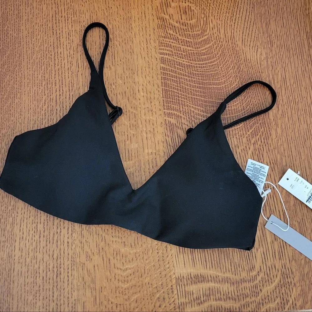 J. Crew Classic Sculpt Lana Bikini Top - black